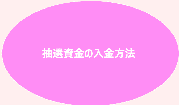 抽選資金の入金方法